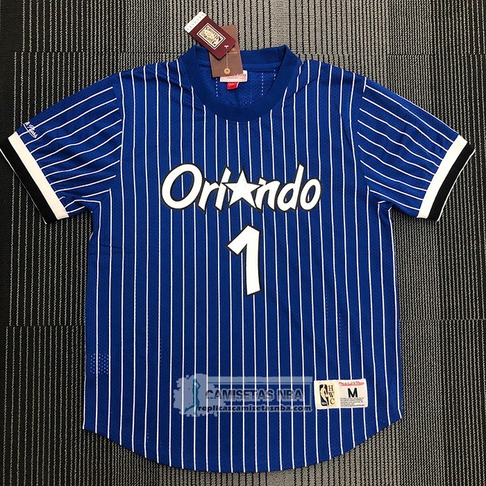 Camiseta Manga Corta Orlando Magic Penny Hardaway NO 1 Azul